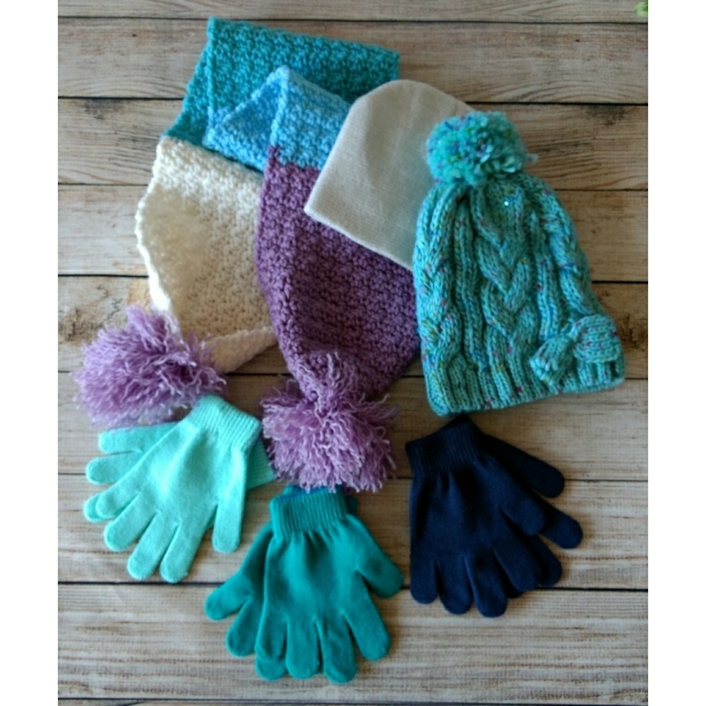 (NWOT) Little Girls Blue Winter Set